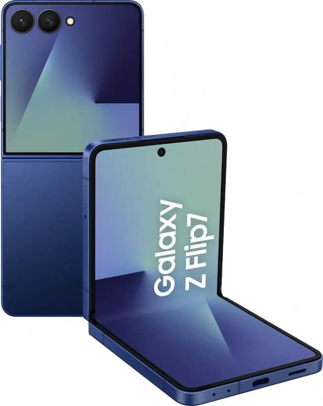 Смартфон Samsung Galaxy Z Flip7 12/512Gb, синий (Blue Shadow) — фото 1