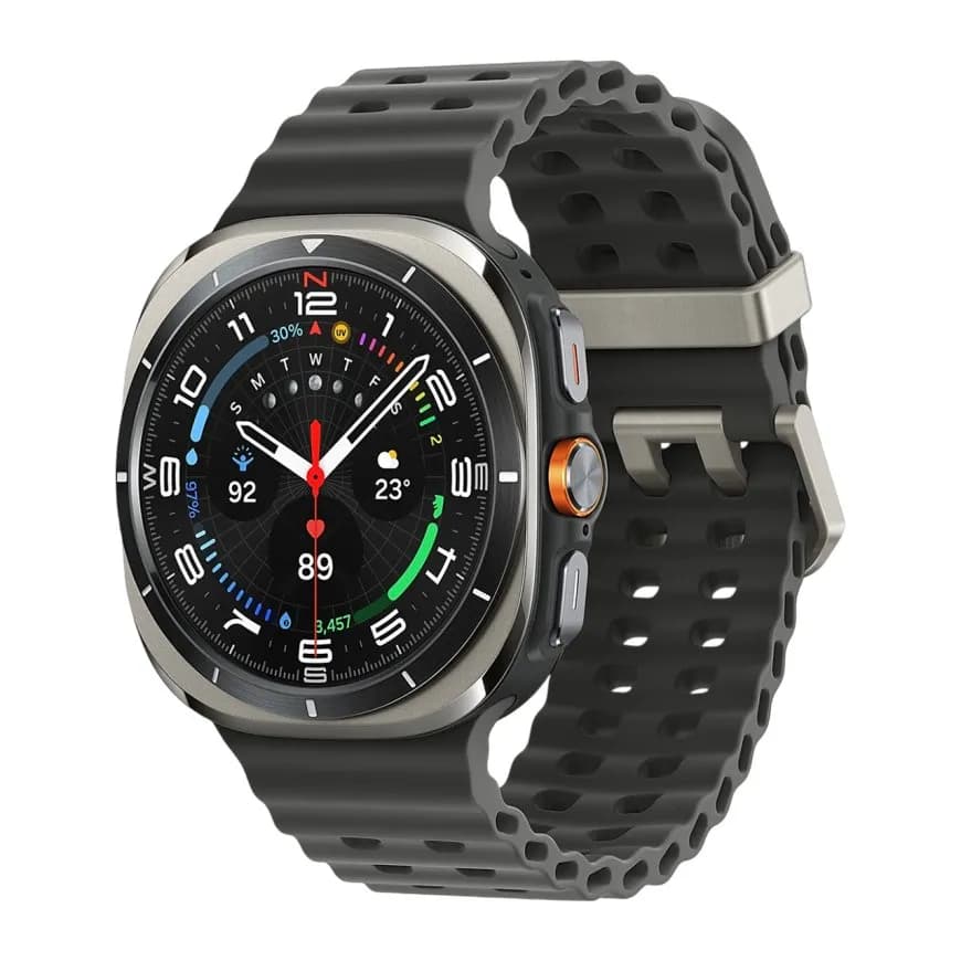 Умные часы Samsung Galaxy Watch Ultra 2025 LTE 47мм, cеребряный титан (Titanium Silver)