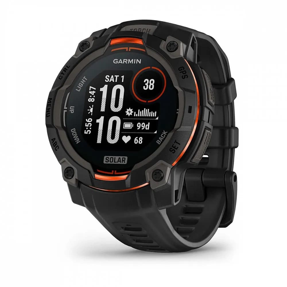 Умные часы Garmin INSTINCT 3 (010-02934-00) 45 мм SOLAR BLACK — фото 1