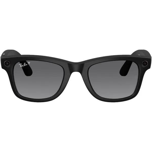 Умные очки Ray-Ban Meta Wayfarer Gen 2 RW4012 (Матовая чёрная оправа, линзы поляризованные графитовый градиент), размер L — фото 1