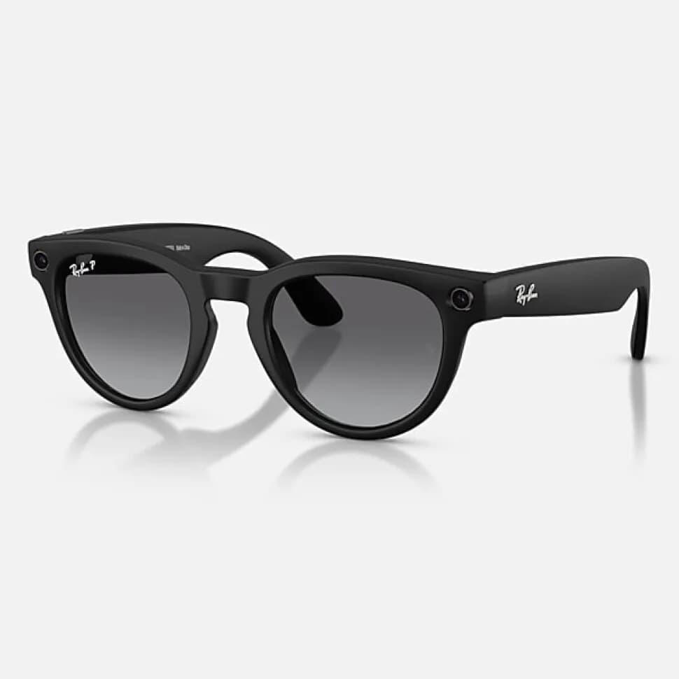 Умные очки Ray-Ban Meta Headliner Gen 2 RW4013 (матовая чёрная оправа, линзы поляризованные графитовый градиент) — фото 1