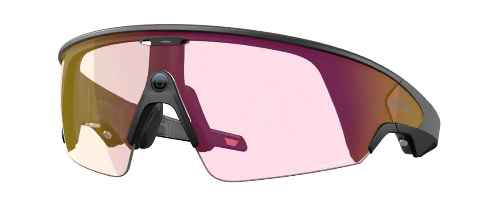 Умные очки Oakley Meta Vanguard OW8001 (чёрная оправа, линзы красно-оранжевые) Prizm Transitions Ember — фото 1