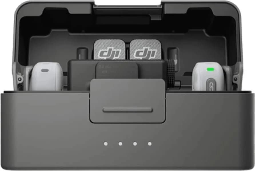 Комплект беспроводных микрофонов DJI Mic Mini 2 (2 TX + 1 RX + Зарядный футляр) — фото 1