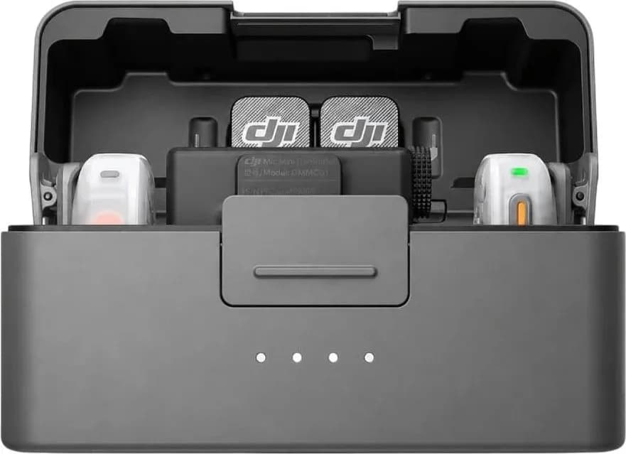 Комплект беспроводных микрофонов DJI Mic Mini 2S (2 TX + 1 RX + Зарядный футляр) — фото 1