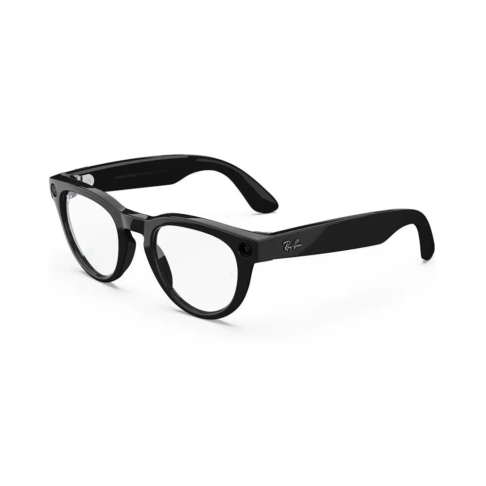 Умные очки Ray-Ban Meta Headliner RW4009 (Глянцевая чёрная оправа, линзы прозрачные), размер M — фото 1