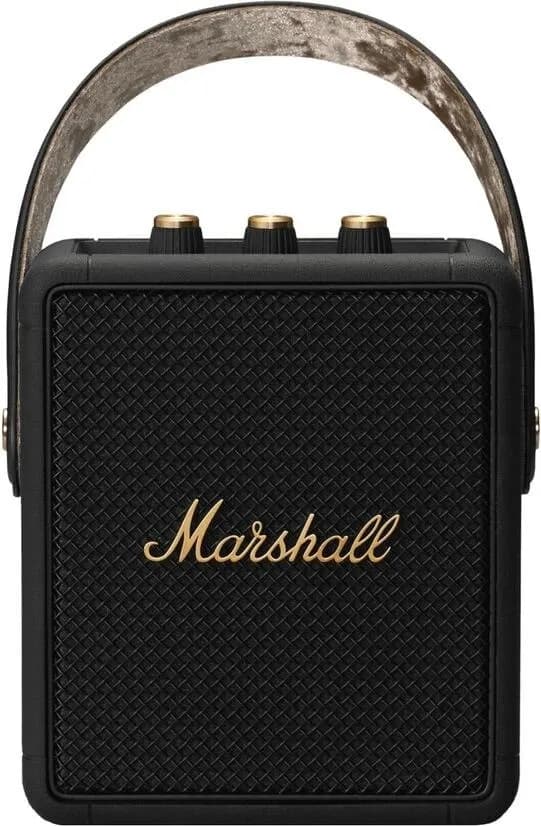 Портативная акустика Marshall Stockwell 2, чёрный/латунь (Black and Brass)