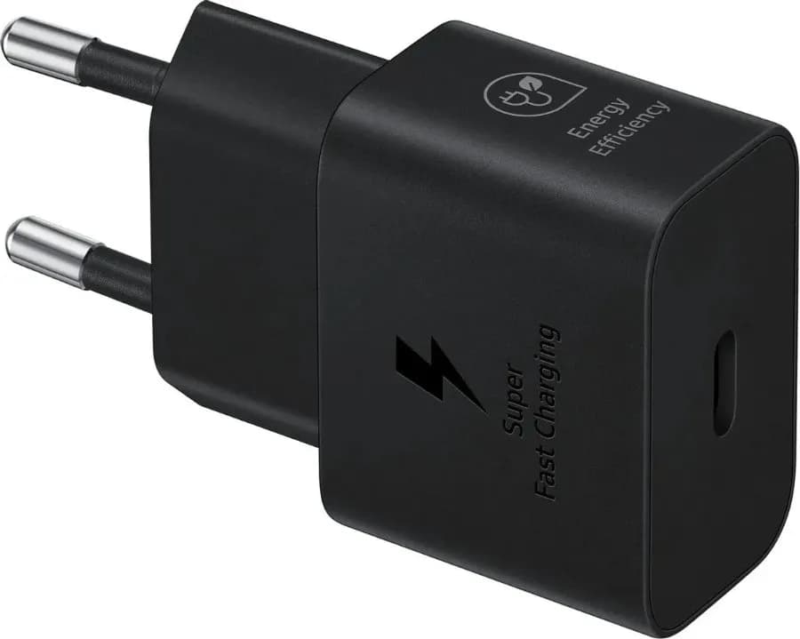 Сетевое зарядное устройство Samsung, 25Вт, Type-C, чёрный — фото 1