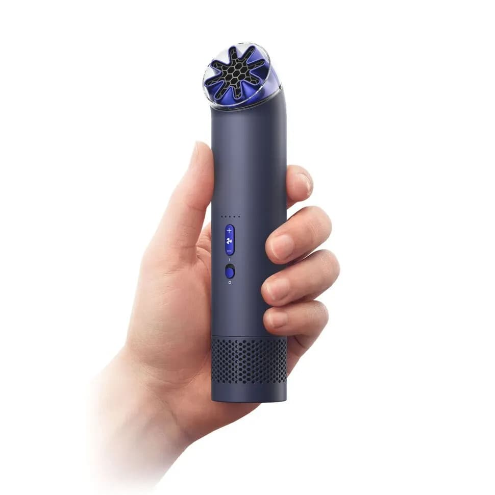 Портативный вентилятор Dyson HushJet Mini Cool fan, синий (Ink/Cobalt) — фото 1