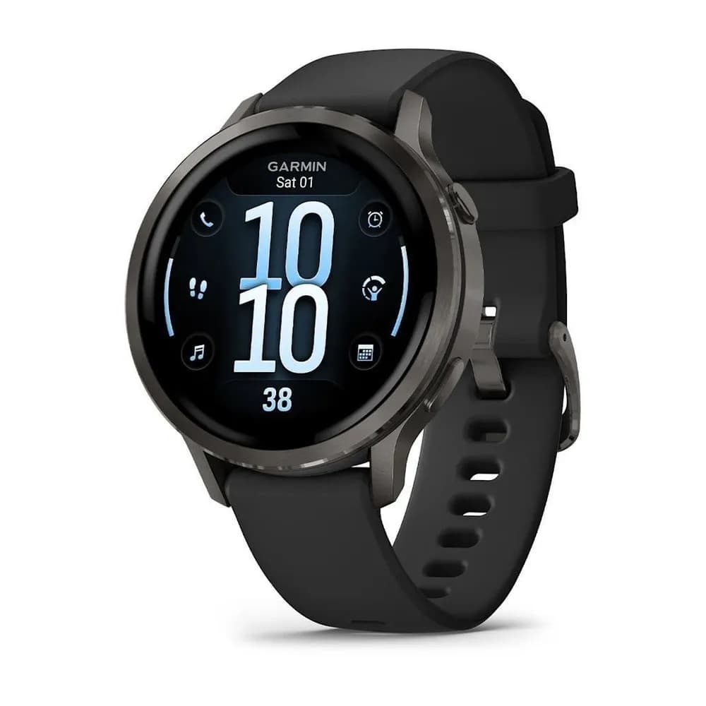 Умные часы Garmin Venu 4 (010-03014-00) 45 мм, чёрный (Slate) — фото 1