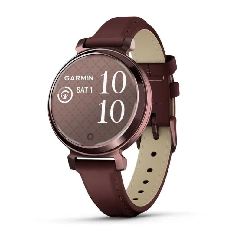 Умные часы Garmin Lily 2 Dark Bronze Case with Mulberry Leather Band — фото 1