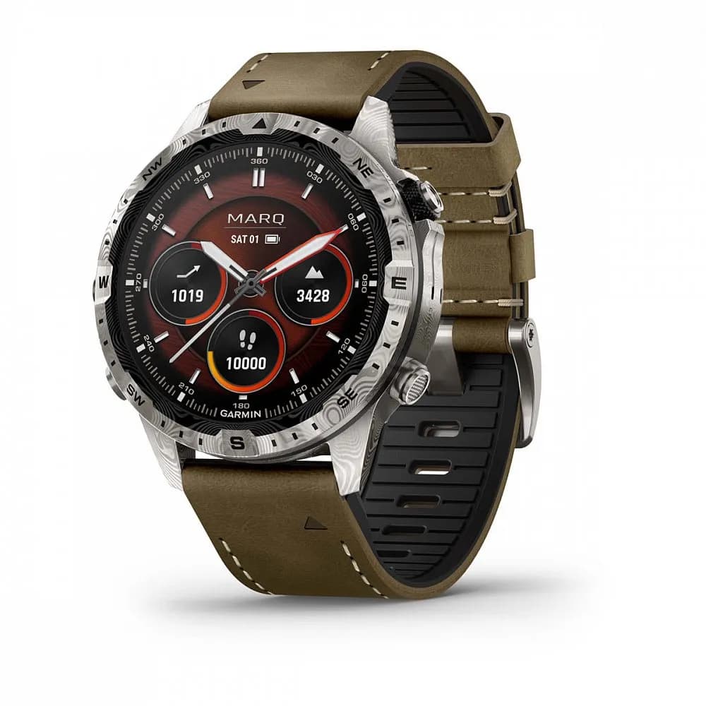 Умные часы Garmin MARQ ADVENTURER (GEN2) DAMASCUS STEEEL EDITION (010-03393-31) — фото 1