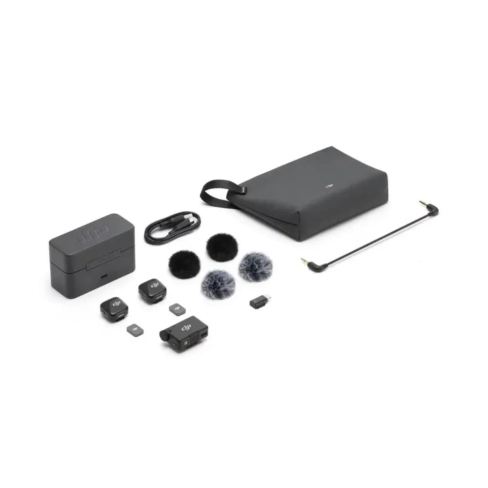 Комплект беспроводных микрофонов DJI Mic Mini (2 TX + 1 RX + Зарядный футляр) — фото 1