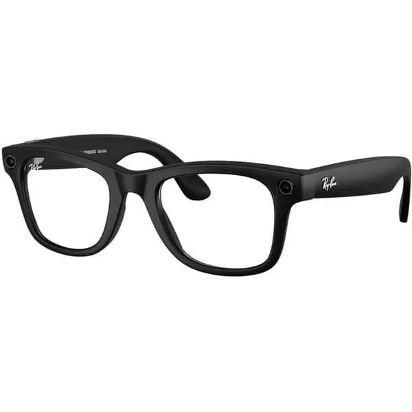 Умные очки Ray-Ban Meta Wayfarer Gen 2 RW4012 (Матовая чёрная оправа, линзы прозрачные), размер L — фото 1